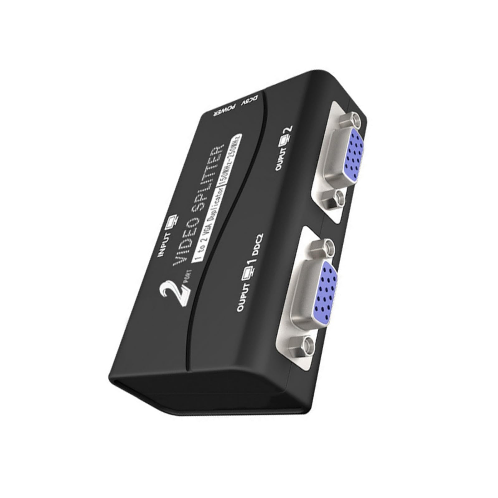 ZIRANU Double Monitors VGA Splitter Adapter Supports 1920x1440Resolution for Enhances Signals Display 1 to 2 VGA Duplicators