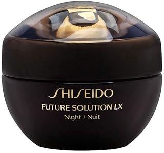 Shiseido Future Solution LX Luxuoso Creme regenerador noturno antienvelhecimento para todos os tipos de pele, 50 ml, Preto, 1.69 Fl Oz (Pack of 1)