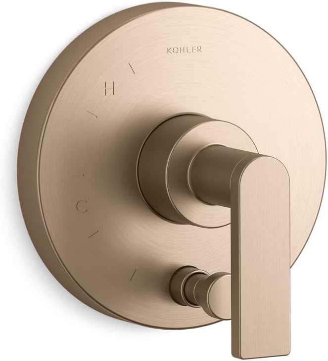 KOHLER Composed Valve Trim with Diverter and Lever Handle For Rite-temp(r) Pressure-Balancing Valve, Requires Valve