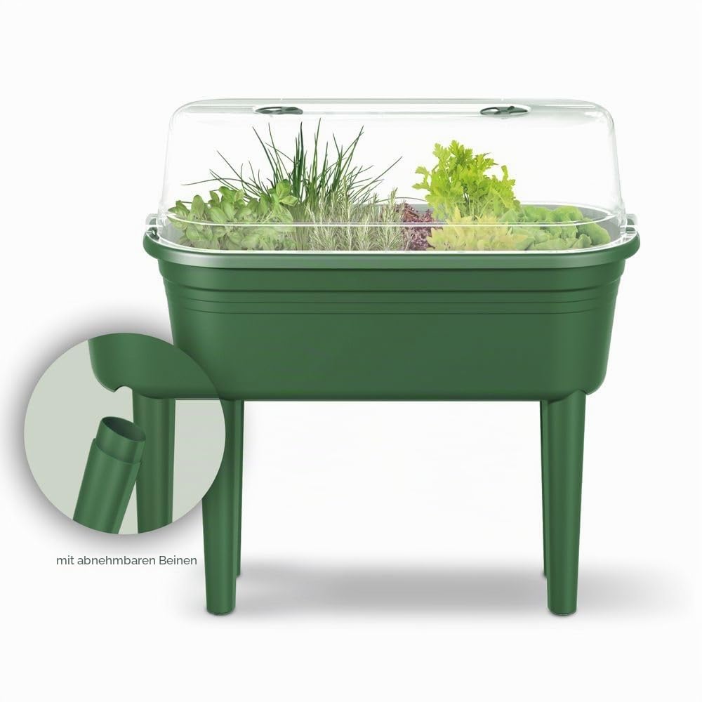 FLORUS Anzuchttisch Set - Grün | L 37 x B 78 x H 26.4 cm | für den Außenbereich