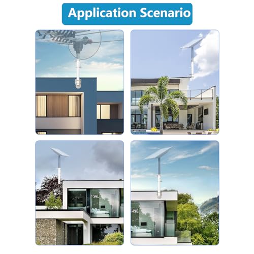 Starlink Mounting Kit for Starlink V2, Internet Roof Wall Pole Mount Bracket, Wind Rainproof - Image 3