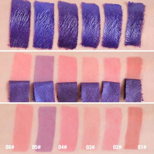 Image of evpct Light Pink Lip Stain Peel Off, Matte Finish Transfer Proof Lips Liner Stain Peel off Lip Tint Gloss Makeup, Long Lasting Waterproof Lipstick Highly Pigmented 24 Hours Original Lips Stains, 02#