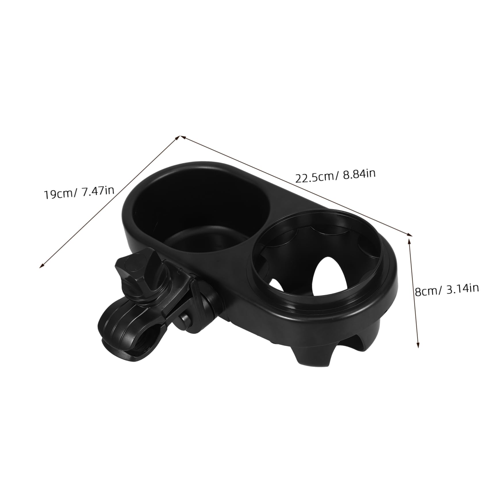 ERINGOGO Stroller Tray with Cup Holders Secure Dual Holder Snack Storage Attachment for Outdoor Use Easy Installation Compatible with Stroller Models Versatile