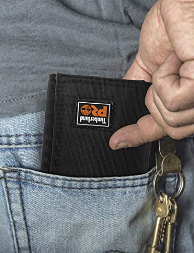Timberland PRO Men's Cordura Nylon RFID Trifold Wallet with ID Window4
