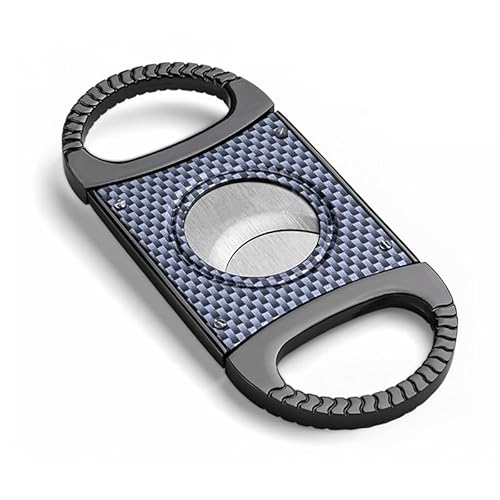 JDIME Cigarrskärare dubbla blad guldton rostfritt stål giljotin ficka rökningsverktyg manuell väska