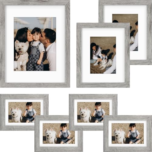 Frametory, Gallery Wall Frame Set of 7 Multiple Sizes 11x14,