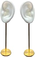 Vista 1 de Colaxi 2 soportes de exhibición de pendientes duraderos de silicona suave modelo de oreja humana