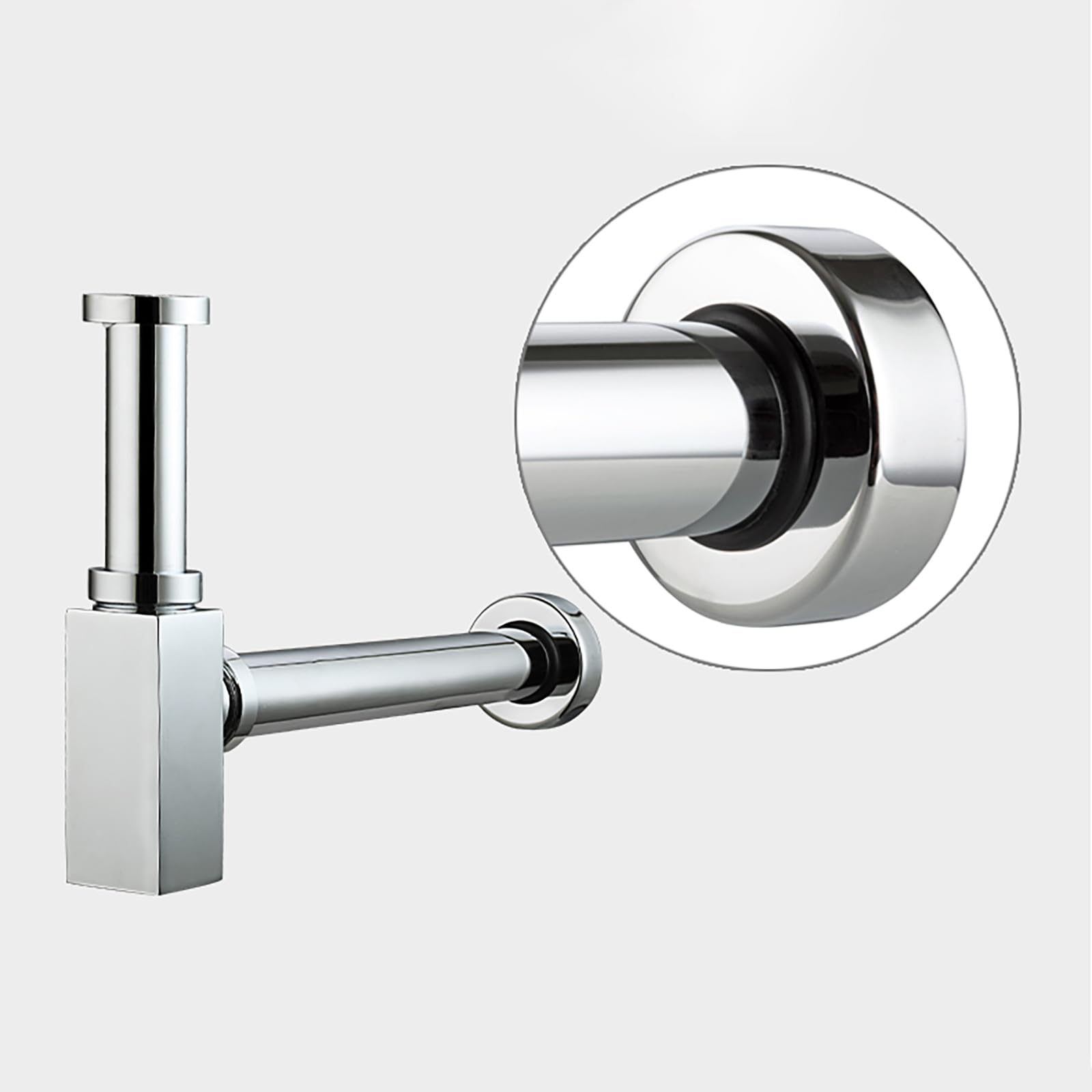 Siphon Waschbecken mit Geruchsverschluss,Höhenverstellbar,Waschbecken Ablaufgarnitur Abflussrohr Waschbecken,Universal Abflussrohr 1 1/4"