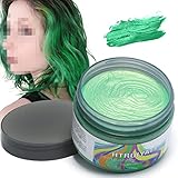 ⭐ Fácil de Usar: fácil de aplicar, aplicar color instantáneamente, color uniforme; tinte para el cabello soluble en agua, lavar con agua tibia para restaurar el color original del cabello.