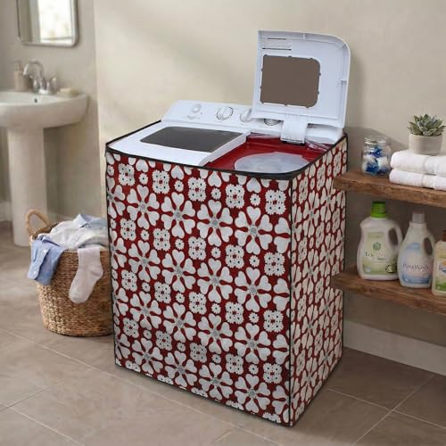 Image of DREAM CARE Waterproof & Dustproof Washing Machine Cover Top Load & Semi Automatic Suitable for 6 kg, 6.2 kg, 6.5 kg (80 x 86 x 51 cms)