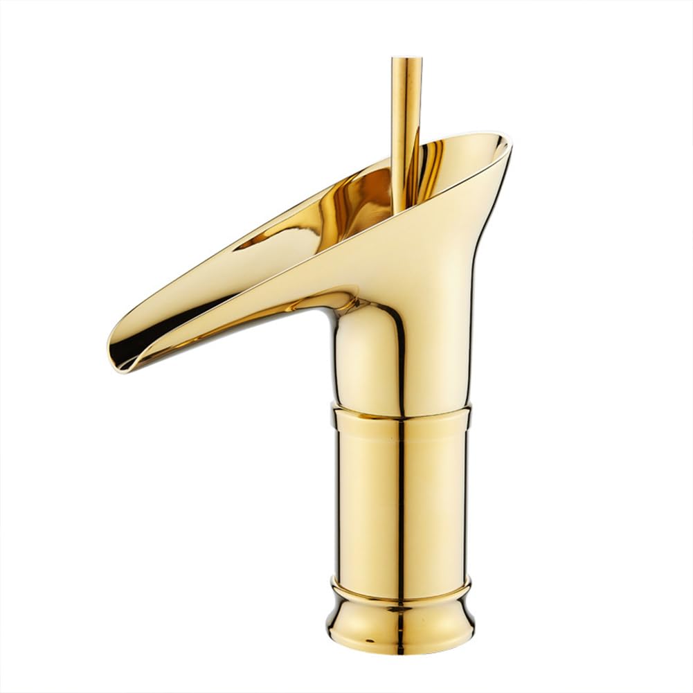 Robinet de lavabo laiton anti-fuite style retro mitigeur pour eau chaude froide