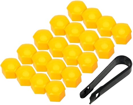 Amazon Co Jp Zxxin ナットカバー 枚さび止めトリムタイヤナットボルト車のホイールナットキャップ オートハブネジカバー外装 車の装飾アクセサリー Color Name Yellow 車 バイク