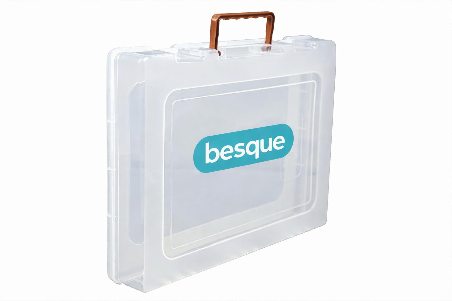 Multipurpose Plastic Rectangular Storage Box with Locks and Handle, Matte Finish, for Saree, Laptop, Books (1)-image-9