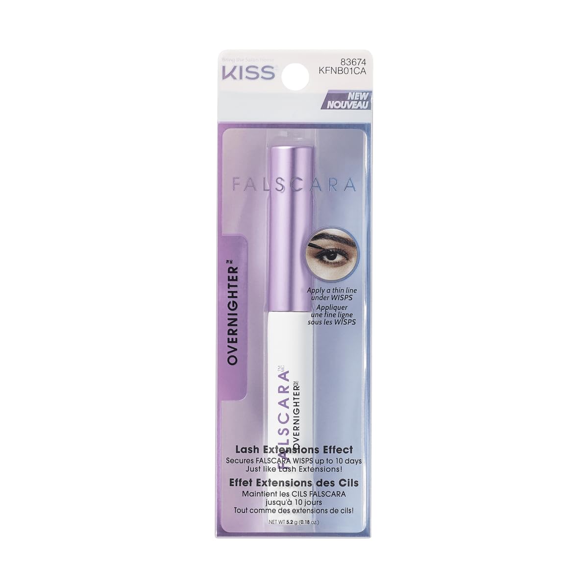 Kiss Falscara Eyelash Overnighter 0.18 Ounce