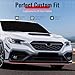 IKON MOTORSPORTS Front Bumper Lip, Compatible with 2022-2026 Subaru WRX, IKON Style Gloss Black PP Injection Added-on Air Dam Chin Spoiler Protector Splitter 3PCS