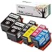 Price comparison product image Kingjet 202 XL Ink Cartridges for Epson 202 202XL Kiwi High Yield Multipack Compatible with Epson Expression Premium XP-6105 XP-6100 XP-6000 XP-6005 XP-6001(Black/Photo Black/Cyan/Magenta/Yellow)
