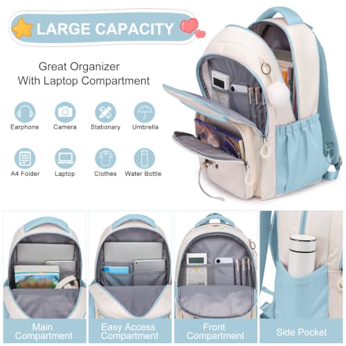 Image of ZUBOND Backpack for Girls, Big Student School Laptop Backpack Teens, College High School Daypack for Women