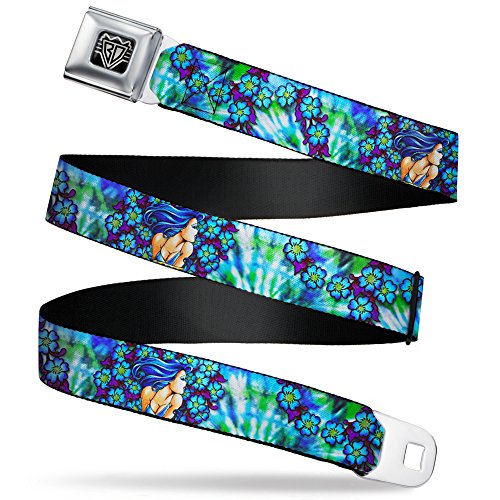 Cinturón de seguridad con diseño TJ-Blue Hair de Buckle-Down, ideal para un estilo urbano y único