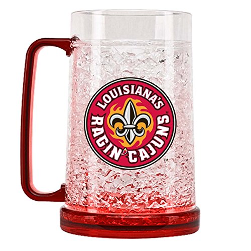 NCAA Unisex Kristall Gefrierschrank Tasse, Unisex, Crystal Freezer Mugs, Louisiana Lafayette Ragin Cajuns, 16 Ounce