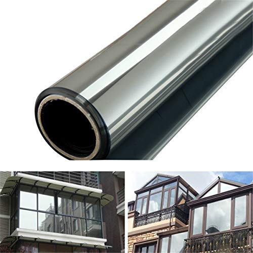 Image of CVANU Vinyl Wall,Window Sticker 24''x96'', Silver Chrome