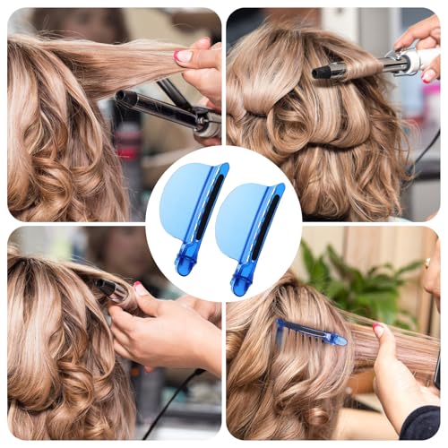 2 Pinzas Aislantes para Cabello Color Azul miniatura 6