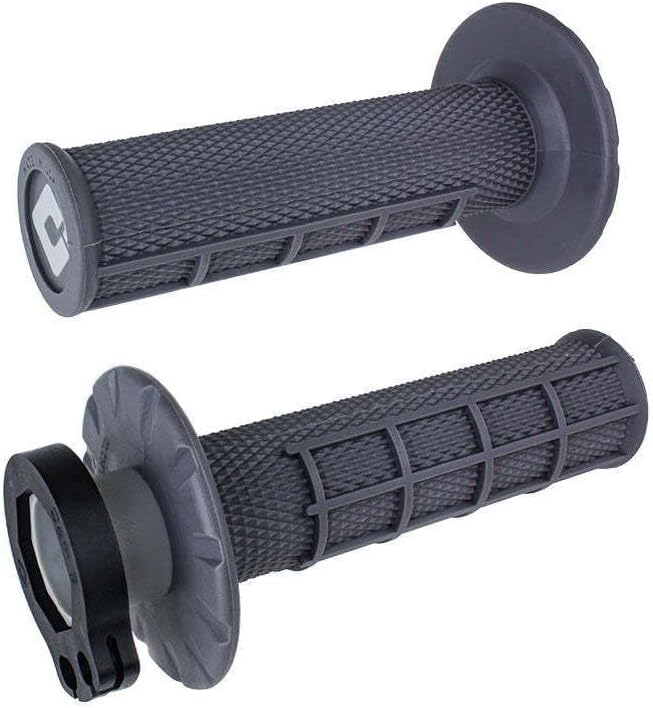 Half Waffle V2 MX Lock-On Grips - 2 & 4-Stroke (Graphite)