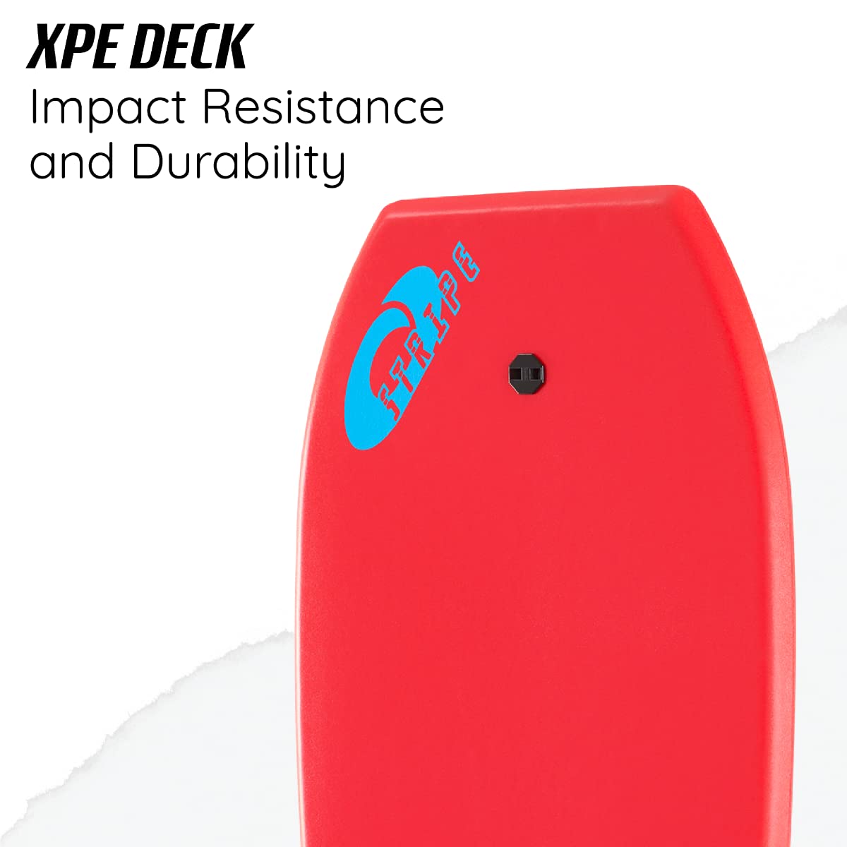 Osprey Bodyboard van 42 inch met verstelbare polsband voor kinderen en volwassenen, lichtgewicht bodyboard met XPE-dek, halve maan staart en EPS-kern, meerdere kleuren en design, geel