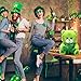 Kasyat St. Patrick's Day Bear Stuffed Animal with Shamrock 12 Inch Plush Bear Cute Stuffed Bear Plushie Shamrock Lover Birthday St. Patrick's Day Party Favor Gifts