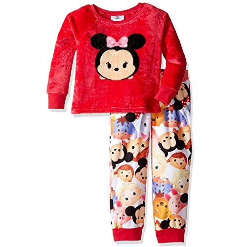 Disney Girls' Tsum Tsum Luxe Plush 2-Piece Pajama Snuggle Set