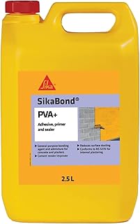 Sika SikaBond PVA+ , General Purpose Adhesive, Primer And Sealer – Easy To Use – British Standards Approved – 2.5 Litre