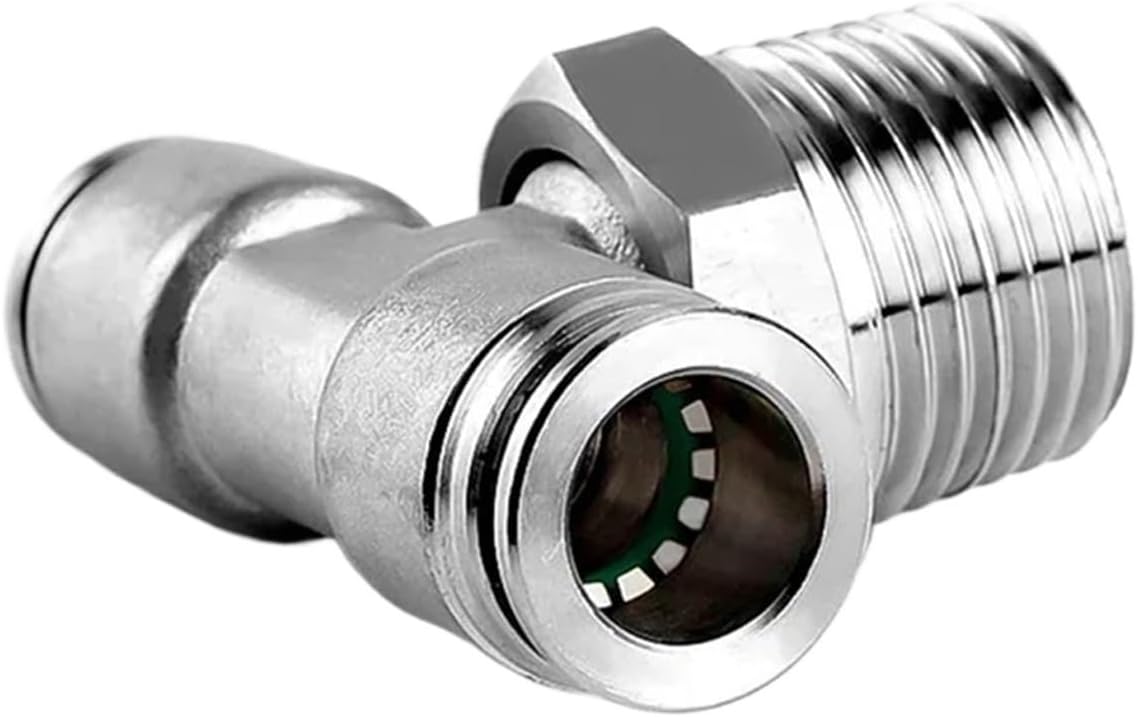 Quick Connect Air Hose Fittings, 2PCS Pneumatic Hose Fitting PC PCF PL PLF PB Quick Release Pipe Air Tube Connector(PLF,6mm-3/8)