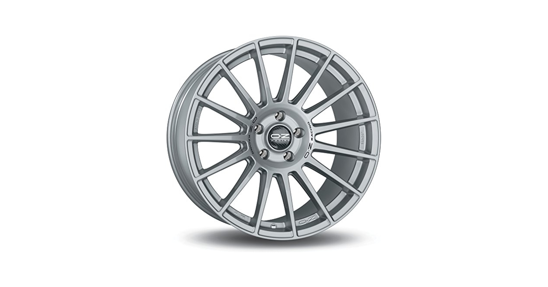 OZ SUPERTURISMO DAKAR Matt Silver Black Lettering 8.5x20
