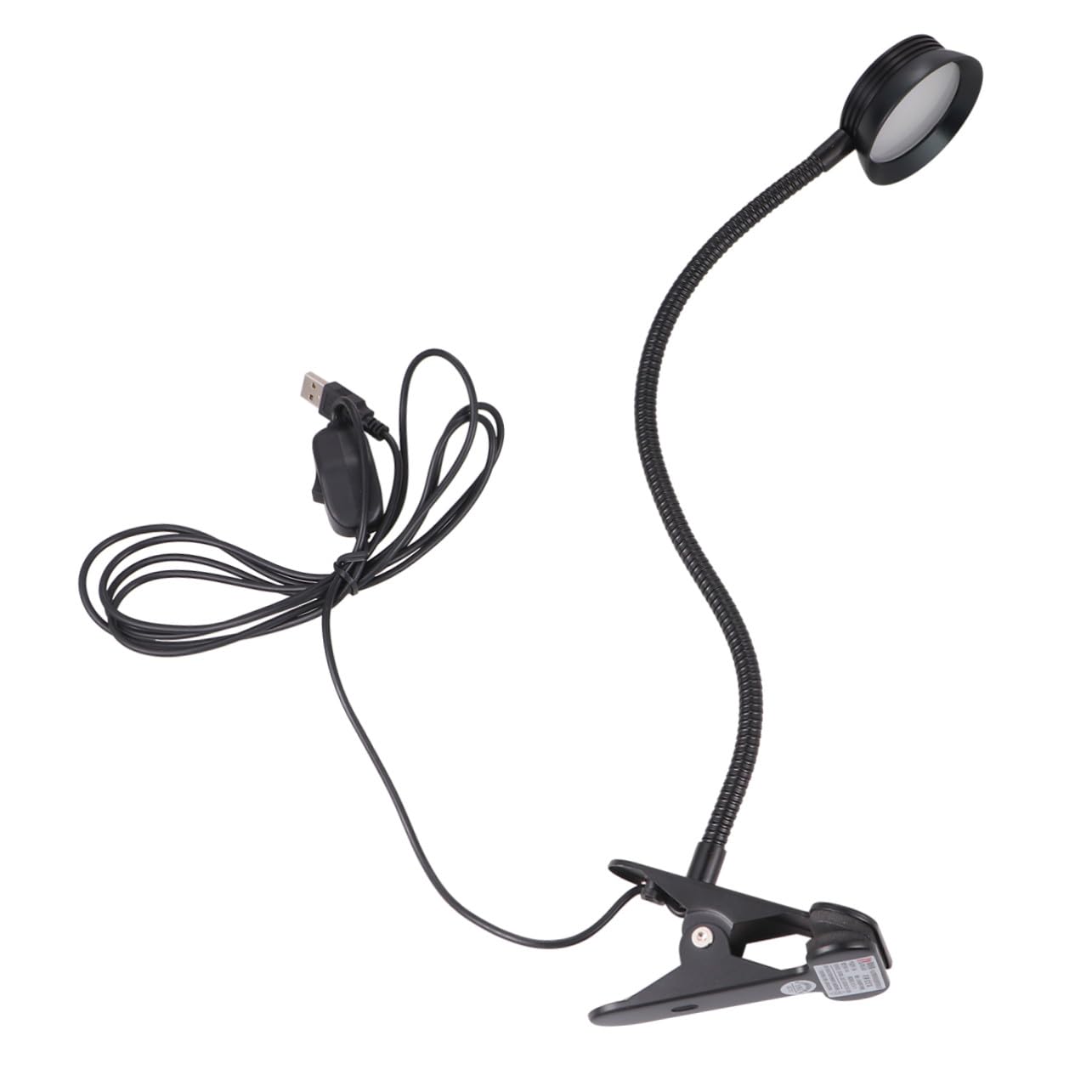 SHINEOFI Lampada da Lettura a LED Clip Robusta e Collo Flessibile in Lega di Alluminio Luce Ultra Luminosa e Paralume per Protezione Occhi per Campeggio e Viaggi