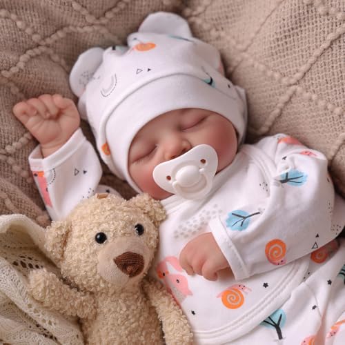 Muñeca Bebé Reborn de Vinilo 17 pulgadas con Accesorios miniatura 3