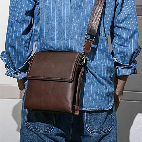 Casual Shoulder bag Men Men's Shoulder Bag Simple Leather Retro Messenger Bag Man Purse4