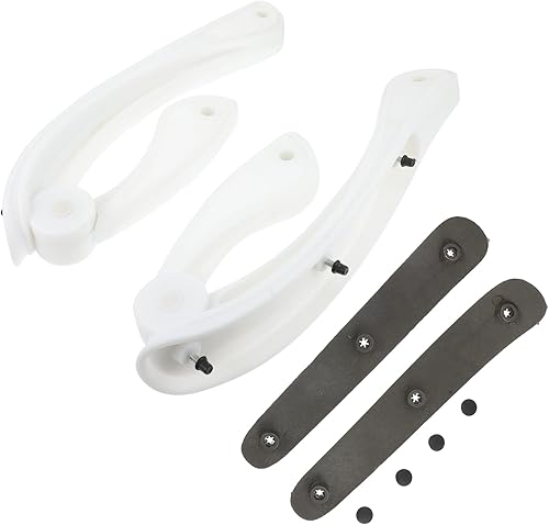 Miniatura 1 de VILLCASE Silla de escritorio, silla de escritorio, 1 juego de sillas, reposabrazos de oficina, agarre de oficina, reposabrazos blanco, repuesto de