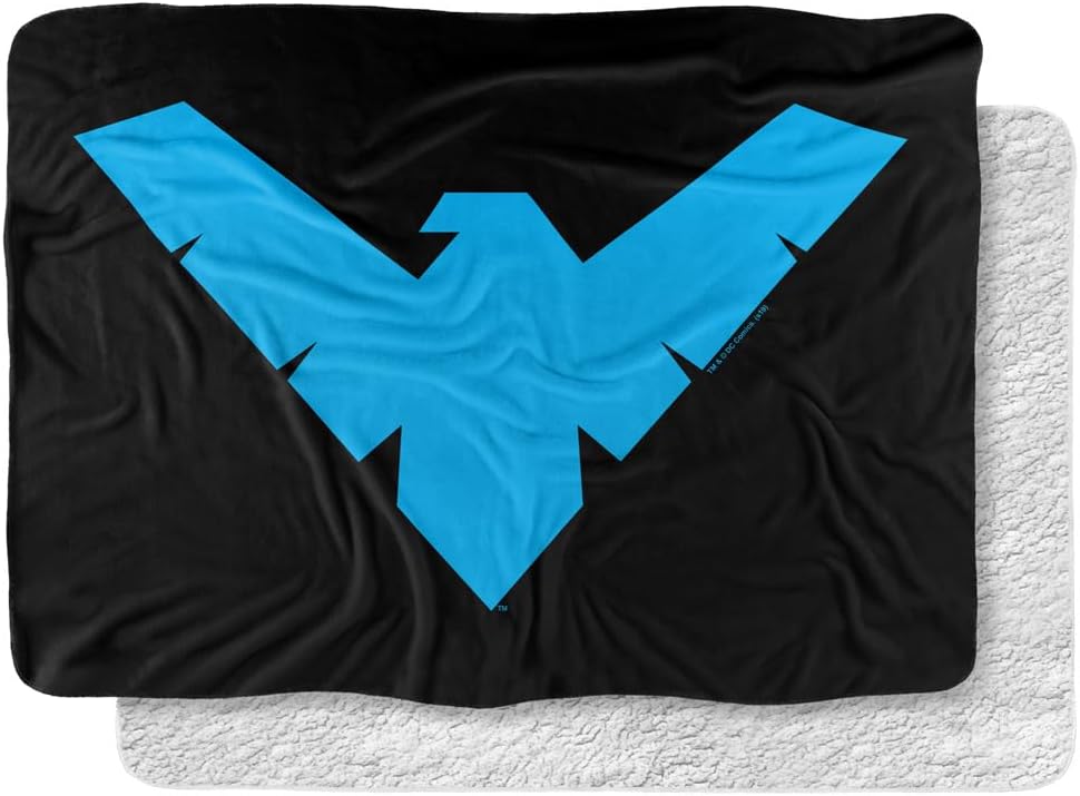 Batman Blanket, 50"x60", Villains Unleashed Silky Touch Sherpa Back Super Soft Throw Blanket