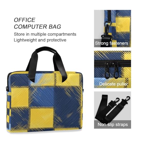 Bolso Portátil de Viaje 15.6 Pulgadas Amarillo Azul miniatura 6