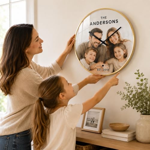 Reloj de Pared Personalizado con Foto y Texto miniatura 3
