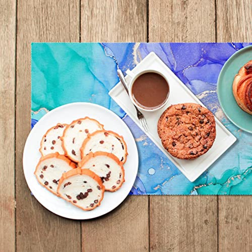 Sets de table de luxe à texture d'encre 30,5x45,7 cm antidérapants pour repas - 7