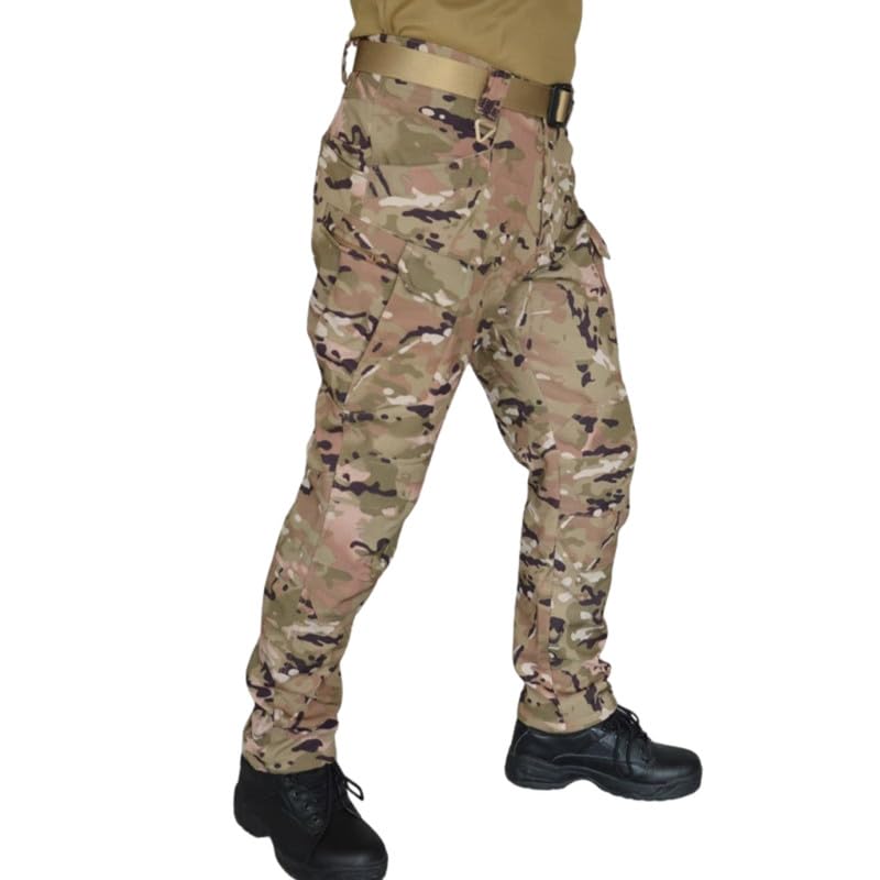 Image of Tactical Camouflage Pants - Men's Soft Windproof Waterproof Fleece-Lined Outdoor Assault Pants