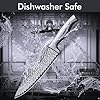 Astercook 21 Pieces Knife Set, Kitchen Knife Set with Built-in Sharpener German Stainless Steel Knife Block Set