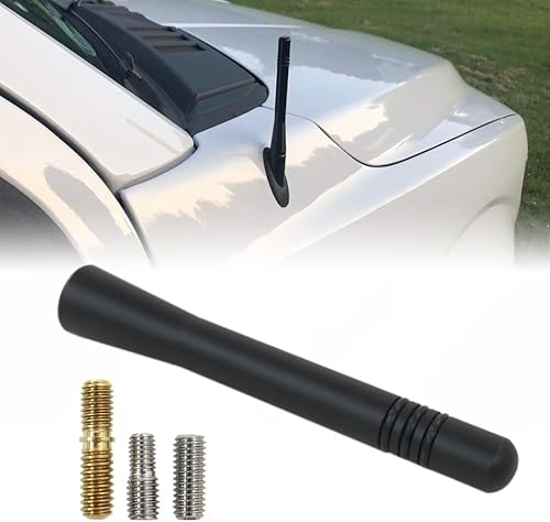 Miniatura 7 de Gxcdizx 4 inch Short Black Aluminum AMFM Antenna Mast for 2023 Ford F150 Lariat Extended Cab Pickup 4-Door 3.5L 3496CC 213Cu. in. V6 Gas DOHC