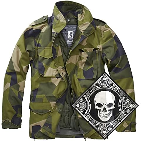 Chaqueta de invierno urbandreamz M65 con pañuelo UD y diseño de camuflaje Cover