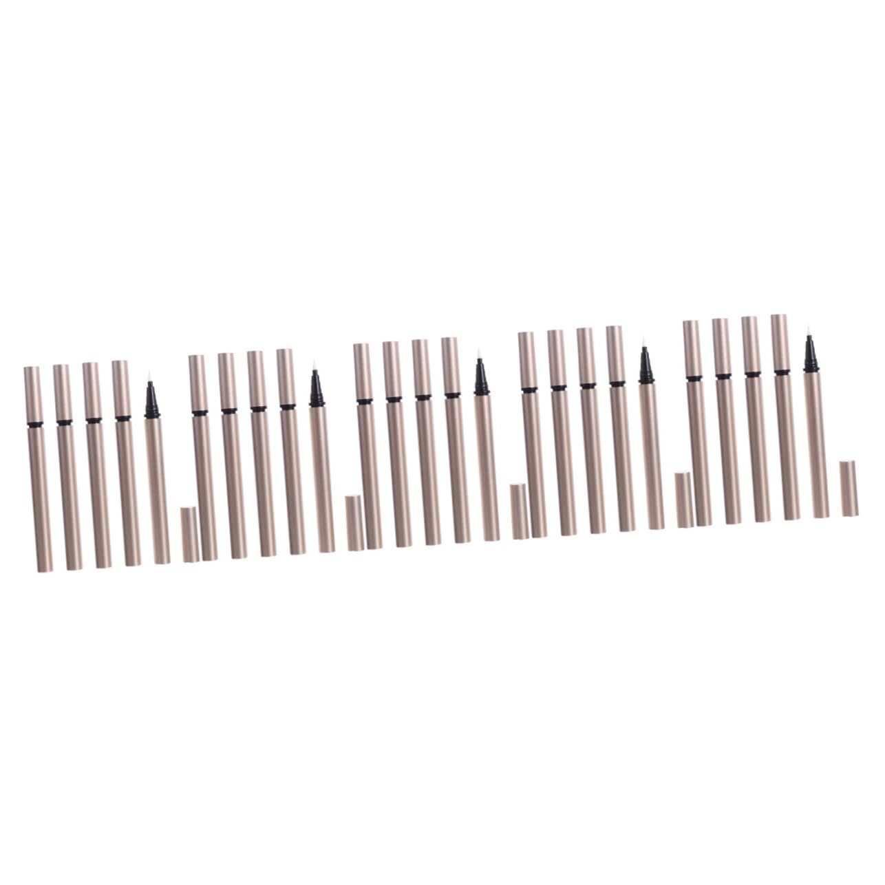 FOMIYES Penna Trucco Ricaricabile 25 Pz Eyeliner Vuoto Per Eyeliner Riutilizzabile Forniture Per Il Trucco Di Per Vuoto Ciglio Liquido Dritto Pennello Fine Plastica