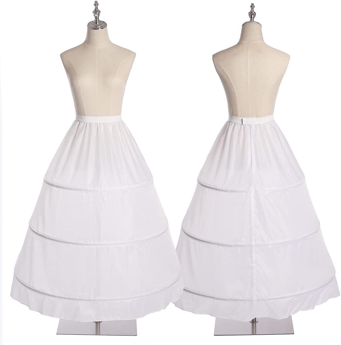 3 Hoops Bustle Costume Crinoline Pannier Petticoat Cosplay Underskirt - Image 2