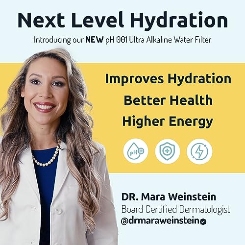 Image of Invigorated Water PH001 Ultra Alkaline Water Filter - Replacement Water Filters for Pitchers - pH Water Filter Cartridge - For Alkaline Water Filter Pitcher, 96 Gallon Capacity (1-Pack White)
