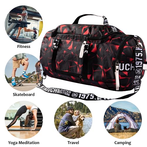 Gym Sport Bag Backpack Duffle Bag Weekender Bag Waterproof Travel Sling Bag Casual Daypack for Men and Women4
