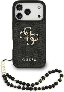 CG MOBILE Guess 4G Strap 4G Classic Logo Hülle für iPhone 17 Pro Max (Schwarz)
