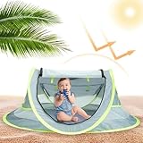 con protección UV - Refugio solar portátil con protección UV | Tienda de playa para niños reutilizables de playa ligera multifuncional